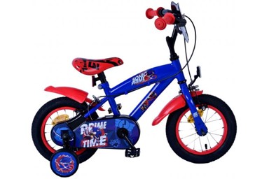 Dječji bicikl Sonic Prime, 12", plavo-crveni, dvije ručne kočnice